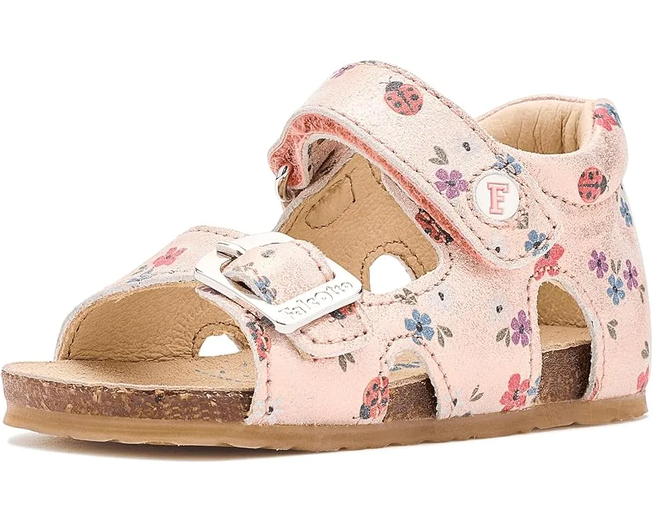 Детские сандалии Naturino Falcotto Bea с кожаным верхом и дизайном в виде сердечек