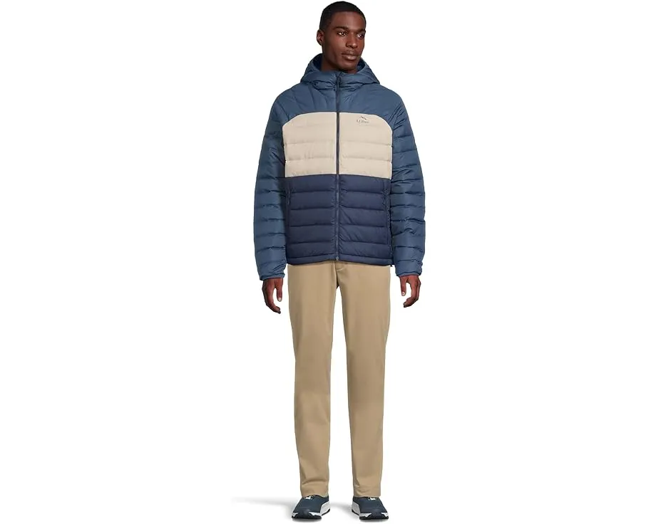 Пуховая куртка L.L.Bean Bean's Down Hooded Color-Block с переработанными материалами