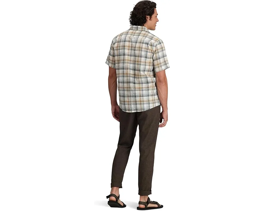 Royal Robbins рубашка Redwood Plaid с коротким рукавом из органического хлопка