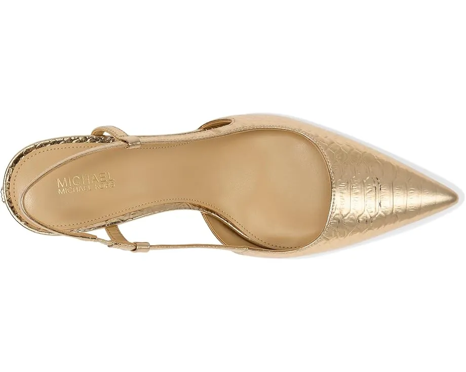 Туфли MICHAEL Michael Kors Alora Mid Sling с узором из зебрового страз и ремешком на щиколотке