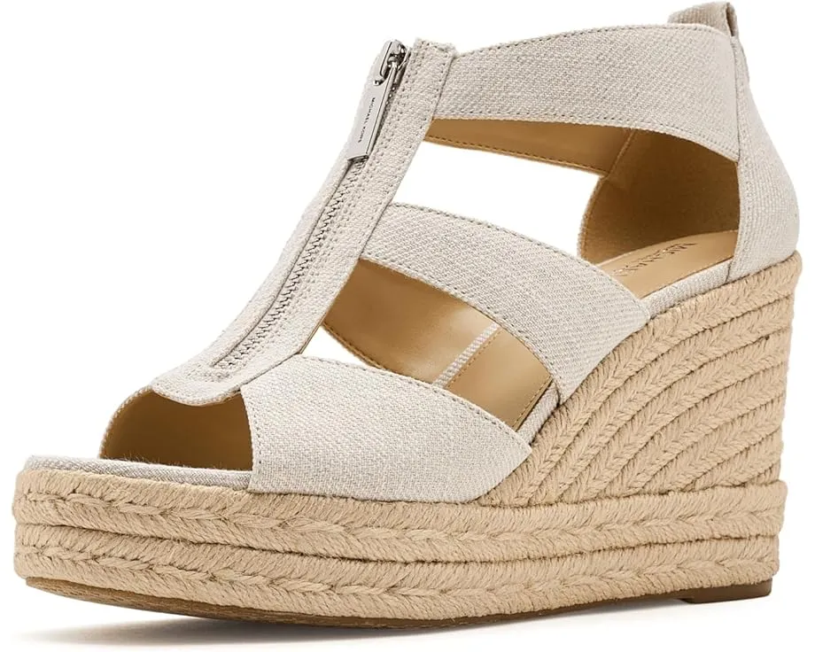Сандалии Etta Wedge на танкетке с платформой из джута MICHAEL Michael Kors