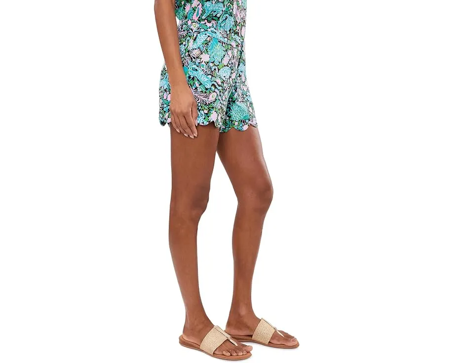 Шорты Buttercup Stretch с фигурным подолом и принтом Lilly Pulitzer