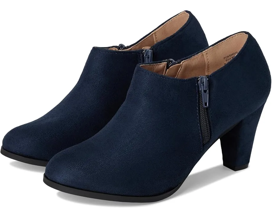 Ботильоны Sanzi Bootie из искусственной замши с двумя молниями и квадратным каблуком