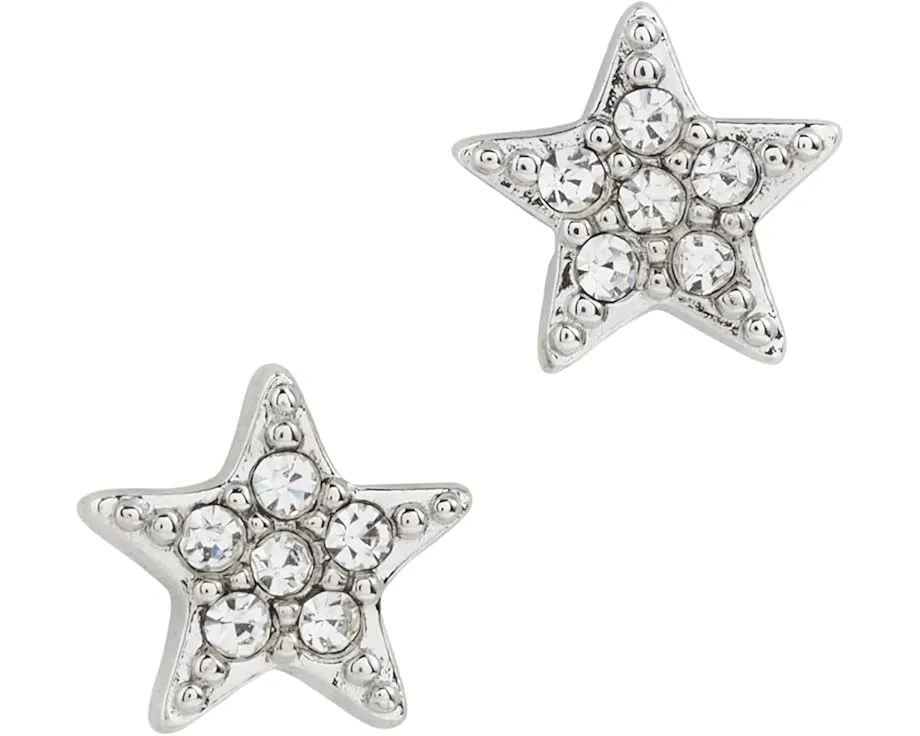 Серьги-гвоздики Kate Spade Earrings Pave Mini Star Studs с кубическим цирконием