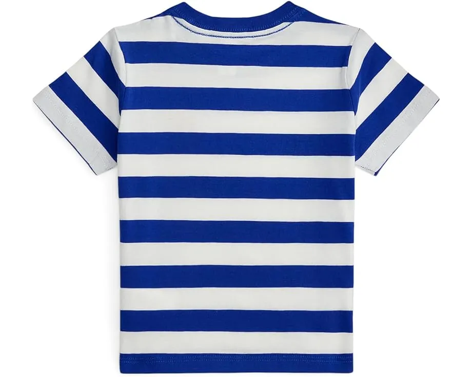 Полосатая футболка Crest из хлопка для младенцев Polo Ralph Lauren