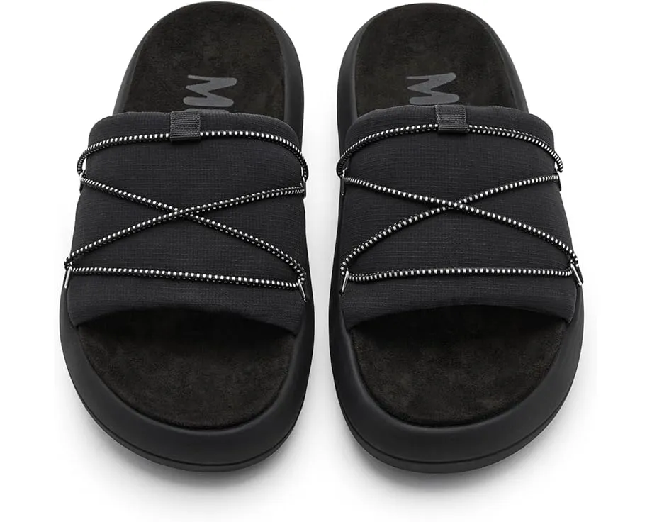 Сланцы Icon Slide от MOON BOOT с верхом из премиальной кожи и открытым носком