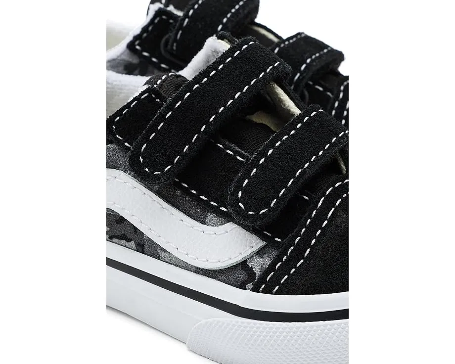 Vans Old Skool V кроссовки для малышей с двойной липучкой