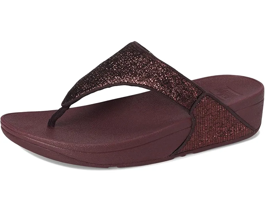 Сандалии FitFlop Lulu с ремешком между пальцев и мерцающим верхом