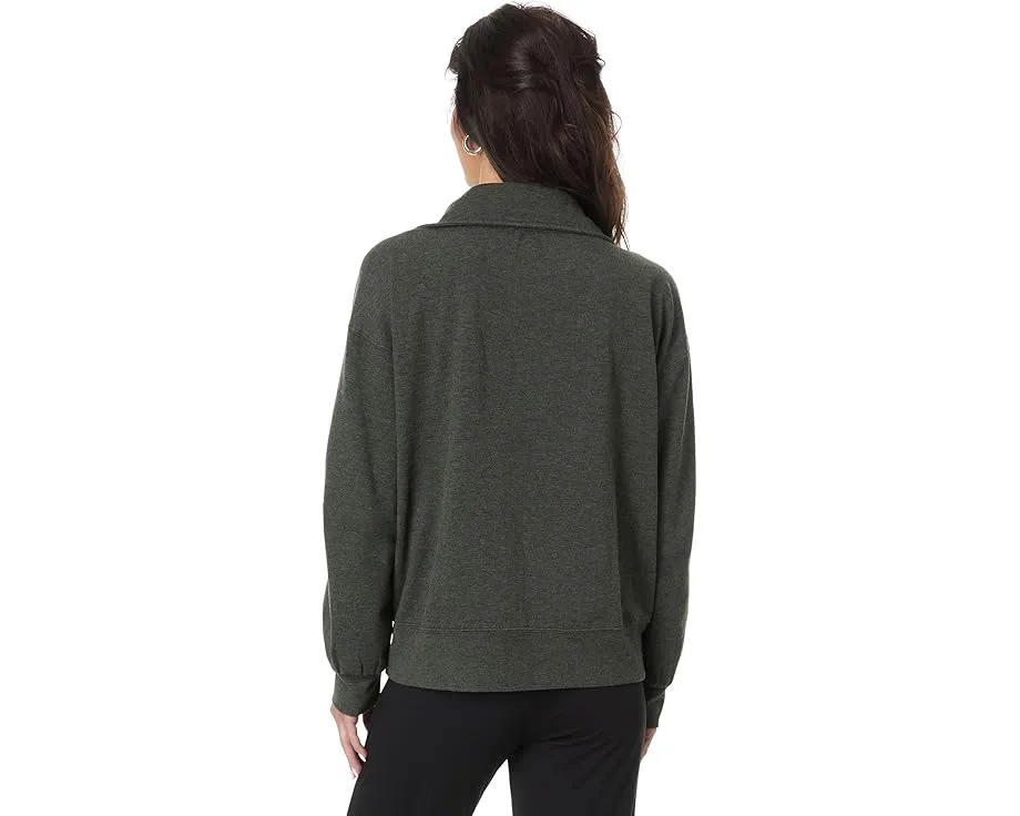 Свитшот Mod-o-doc с длинным рукавом и воротником на молнии для повседневного образа