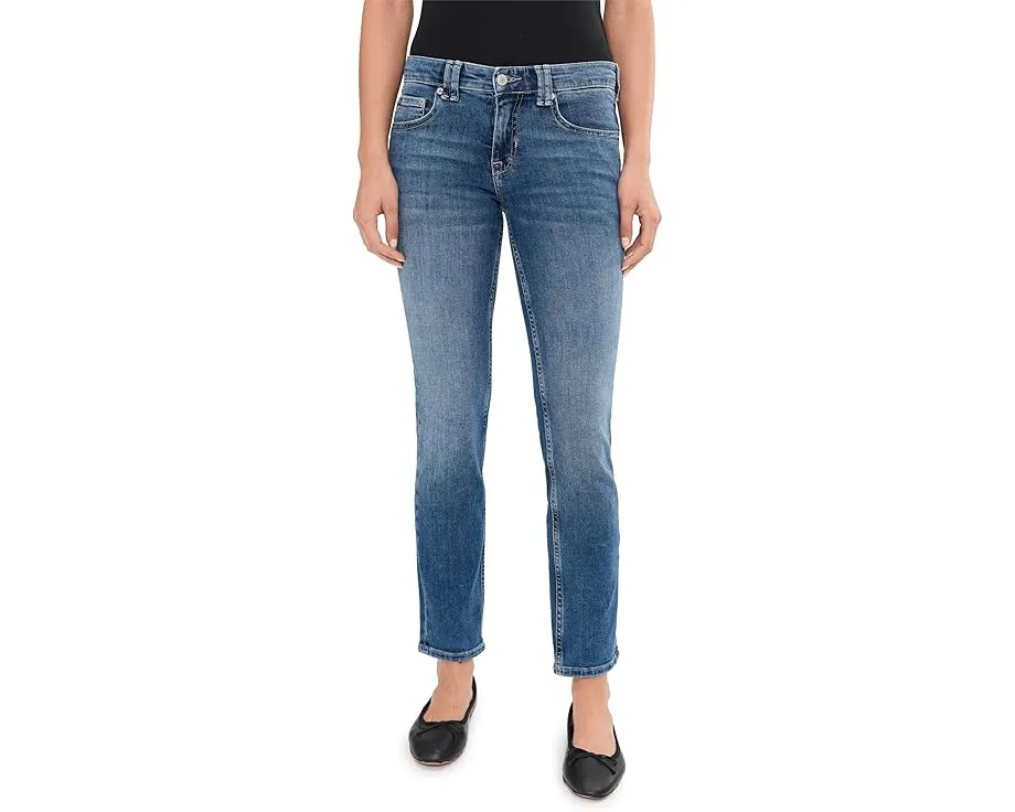 Джинсы Free People Oracle Low Rise Slim Straight с заниженной талией