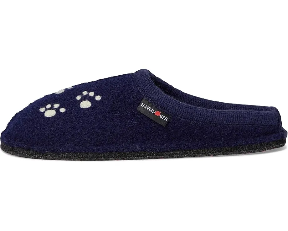 Тапочки Haflinger Fido из вареной шерсти с рисунком собаки