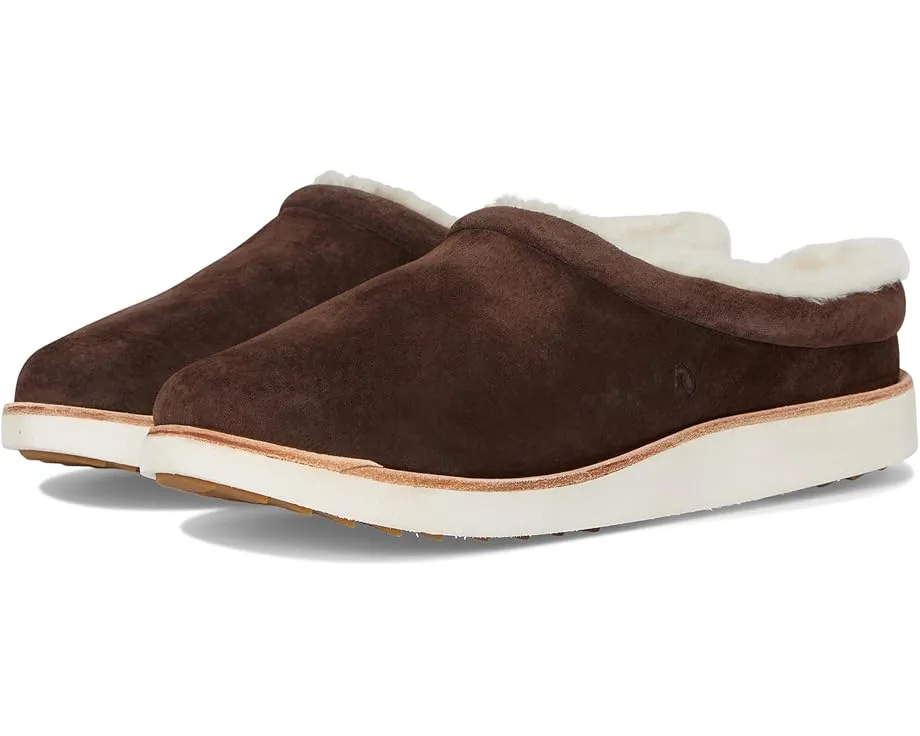 Тапочки-мюли Mani из кожи с шерстяной стелькой OluKai