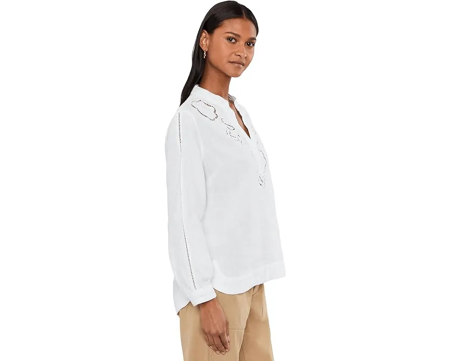 Floral Eyelet Coastalina 3/4 Sleeve Top