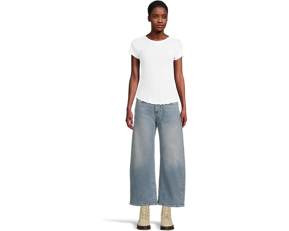 Джинсы Paige Arellia Ankle In Cosmic с завышенной талией и украшением стразами