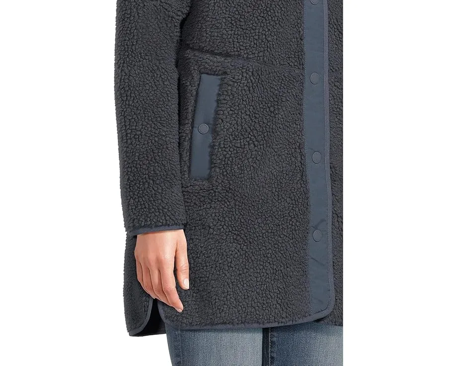 L.L.Bean Куртка Sherpa с высоким воротником и застежкой на кнопках