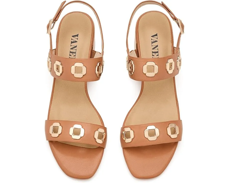 Босоножки Vaneli Cris с квадратным носком и блестящей фурнитурой