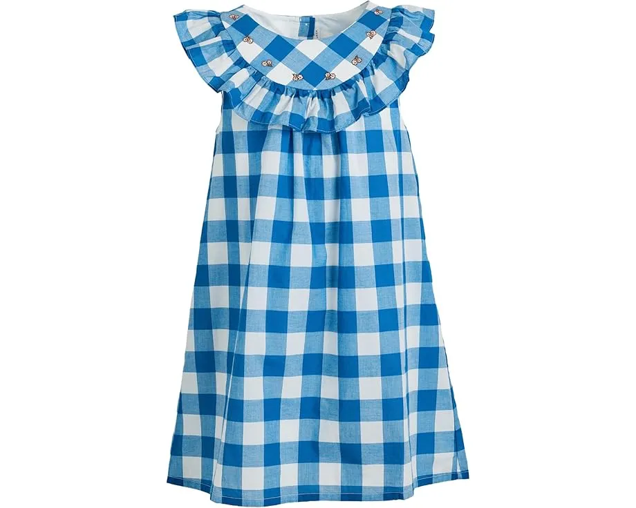 Детское платье Janie and Jack в клетку с короткими рукавами