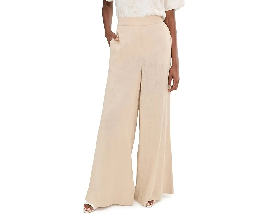 Широкие брюки Vince Camuto с карманами на высокой посадке и эластичным поясом