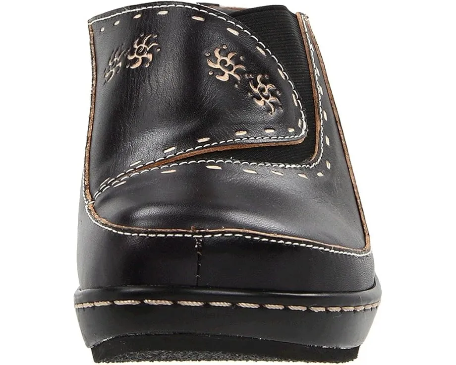 Клоги L'Artiste by Spring Step Chino с ручной росписью и цветочным узором