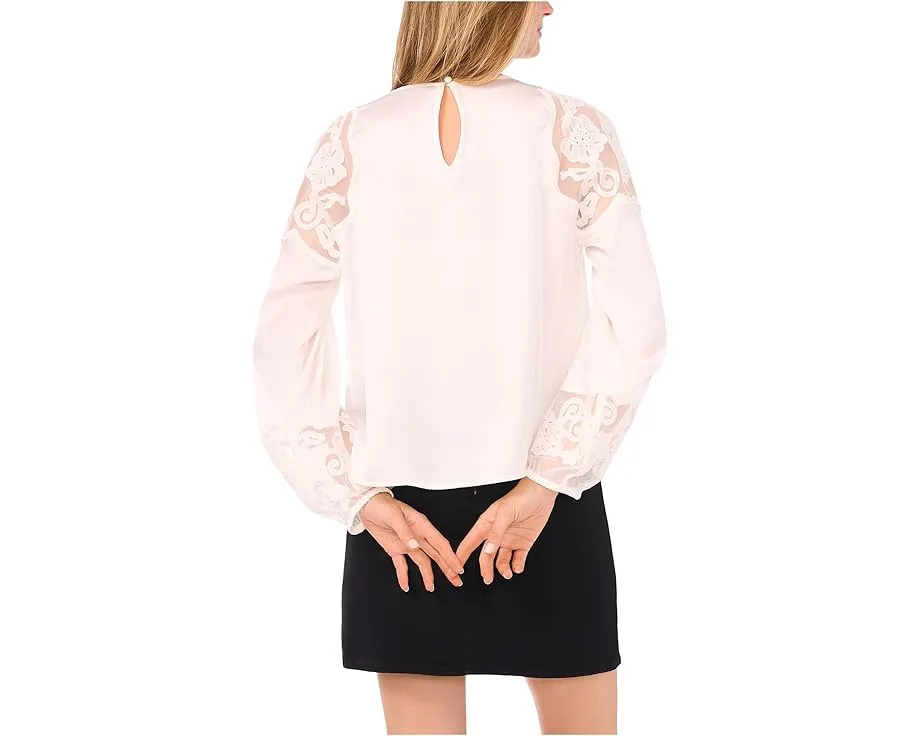 Блузка Vince Camuto с длинным рукавом и сборкой на горловине