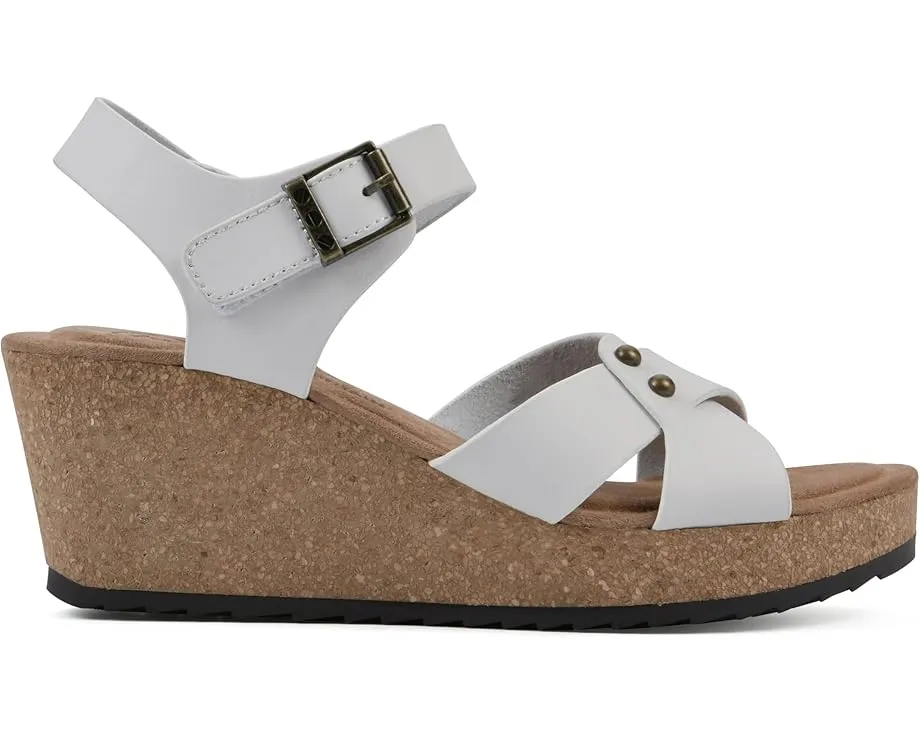 Сандалии White Mountain Prezo на пробковом каблуке с миндалевидным носком