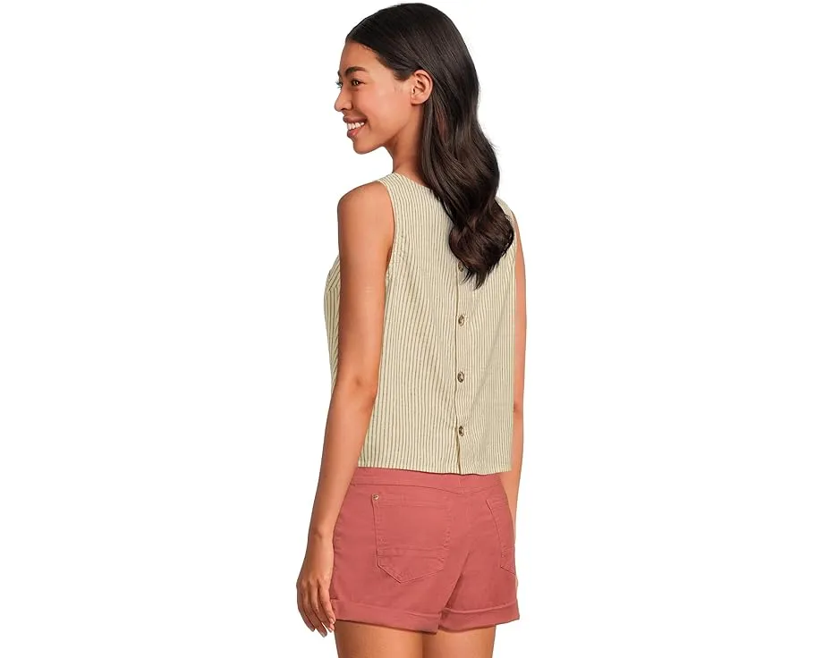 Топ Toad&Co Taj Hemp Button Back из конопли с V-образным вырезом