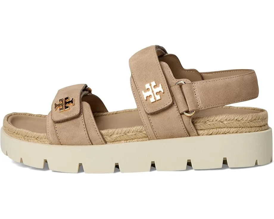 Сандалии Tory Burch Kira Rope Sport Sandal с ремешками на липучке и кожаной стелькой