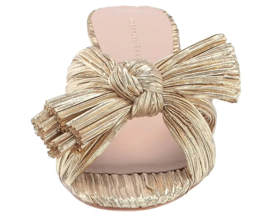 Босоножки-мюли Loeffler Randall Emilia с плиссировкой и узлом