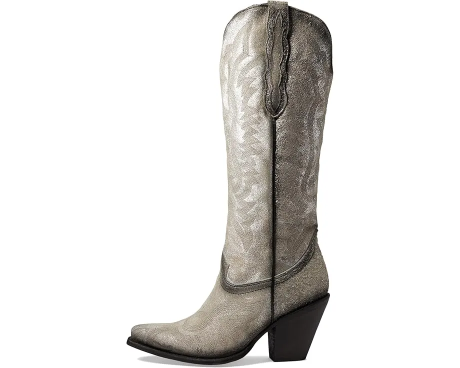 Высокие сапоги Corral Z5224 до колена с металлическими деталями и вышивкой