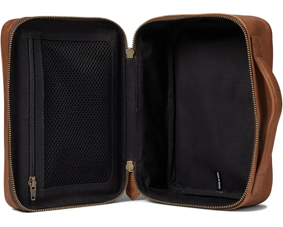 Дорожная косметичка Johnston & Murphy Rhodes из кожи с несколькими отделениями