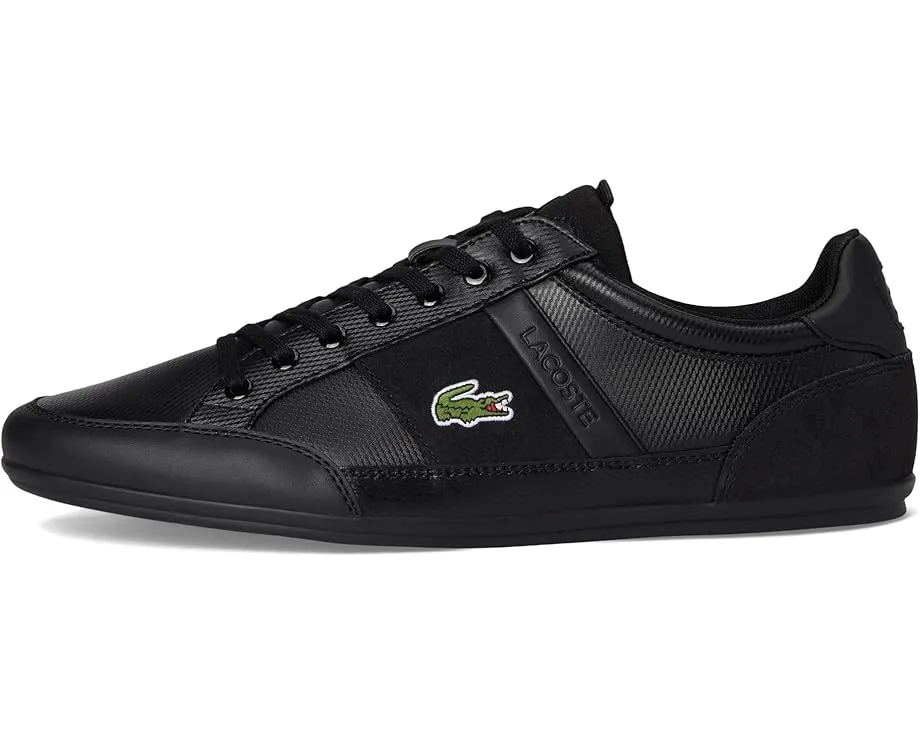 Кроссовки Lacoste Chaymon Tonal с кожаным верхом и контрастной окантовкой