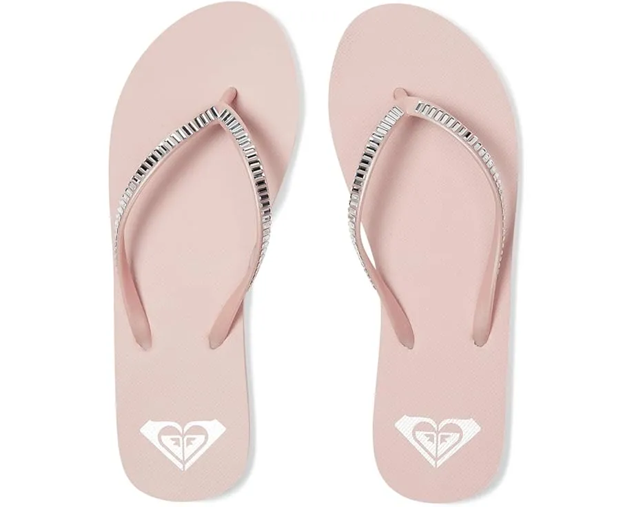 Шлепанцы Roxy Bermuda Bling с металлическими акцентами и стелькой из EVA