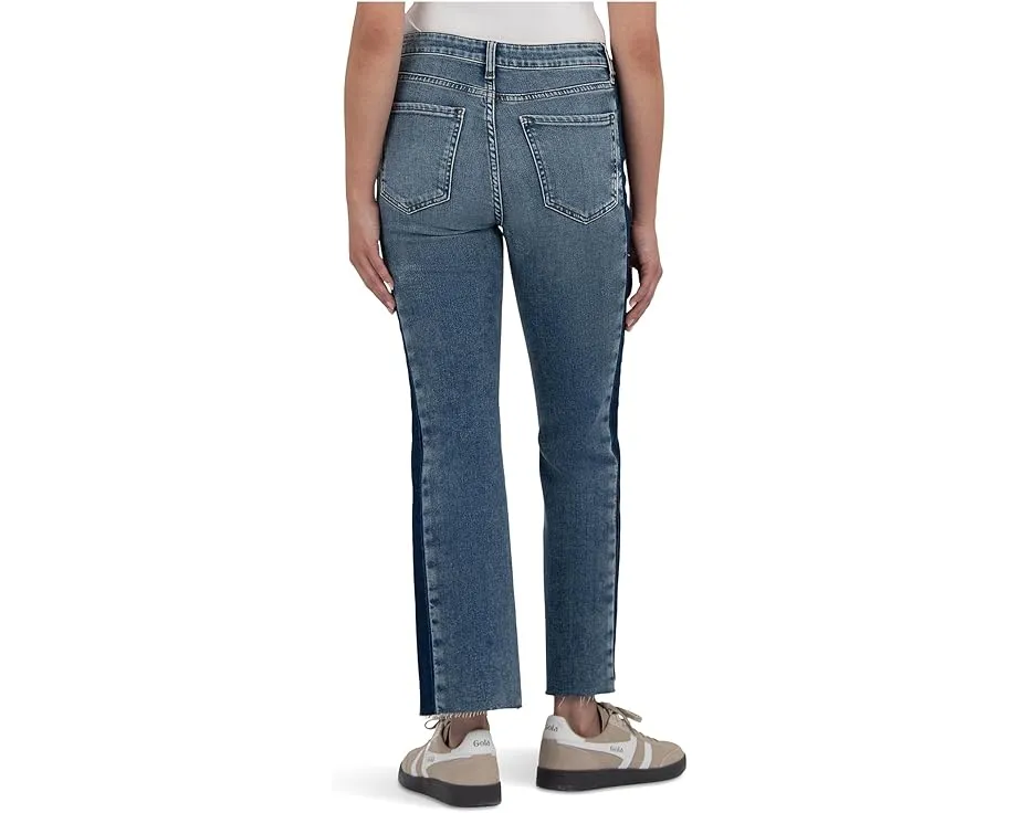 KUT from the Kloth Джинсы Kelsey с высокой посадкой и необработанным краем