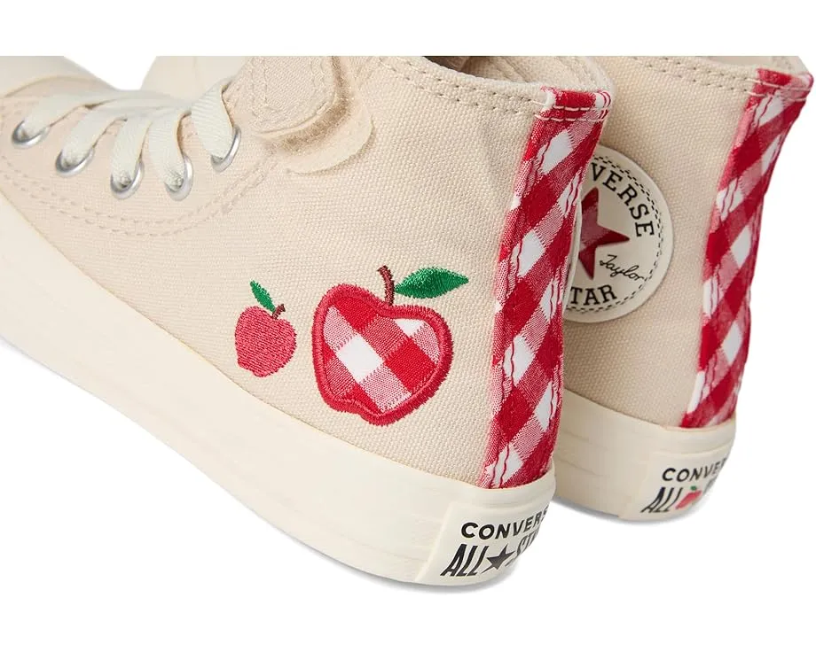 Converse детские кеды Chuck Taylor All Star с клетчатыми акцентами и застежкой на липучке