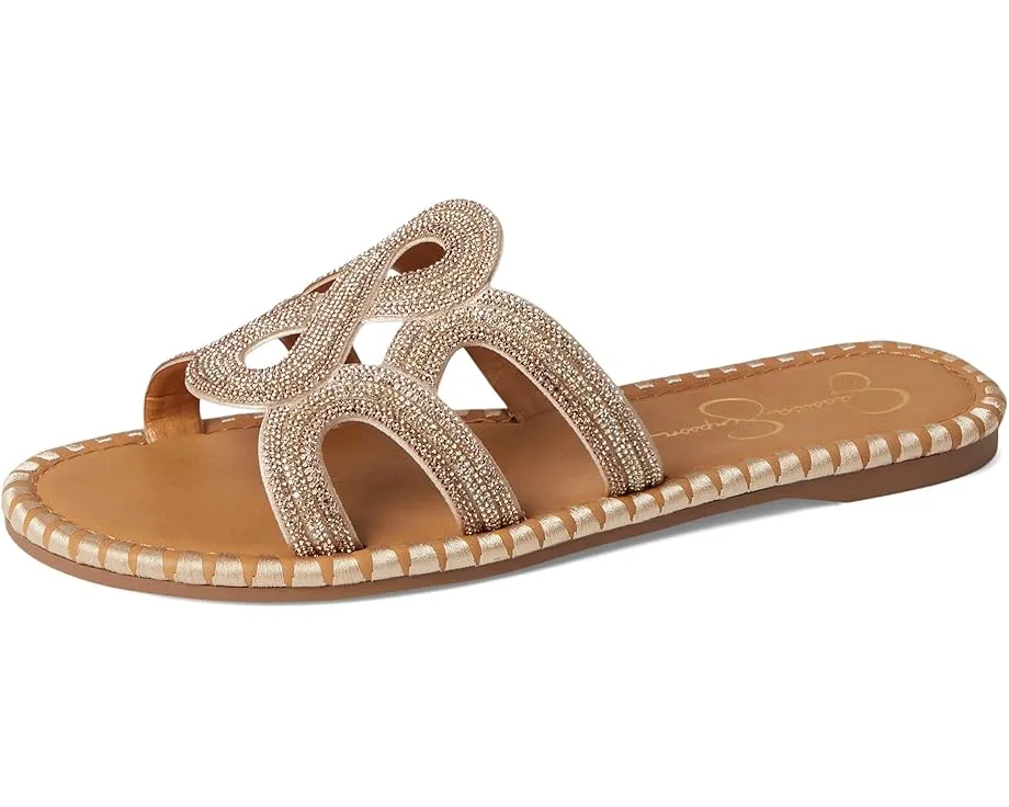 Jessica Simpson Плетеные босоножки Bria Flat с кристаллами