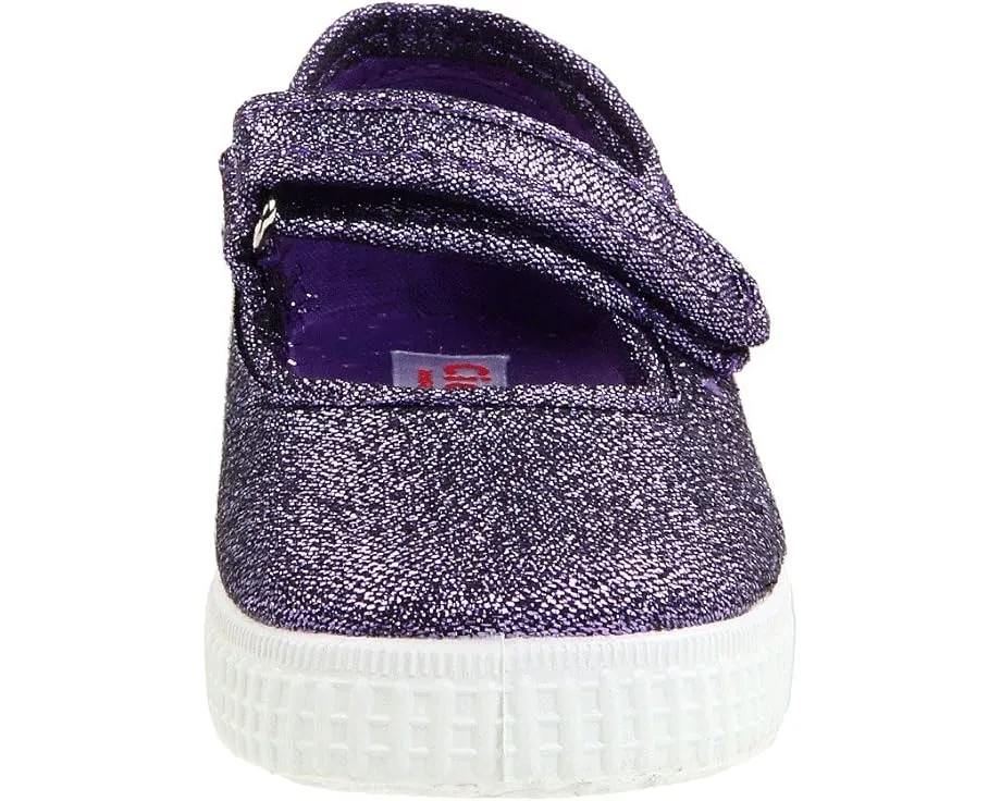 Детские туфельки Cienta Kids 56013 в стиле Мэри Джейн с блестками