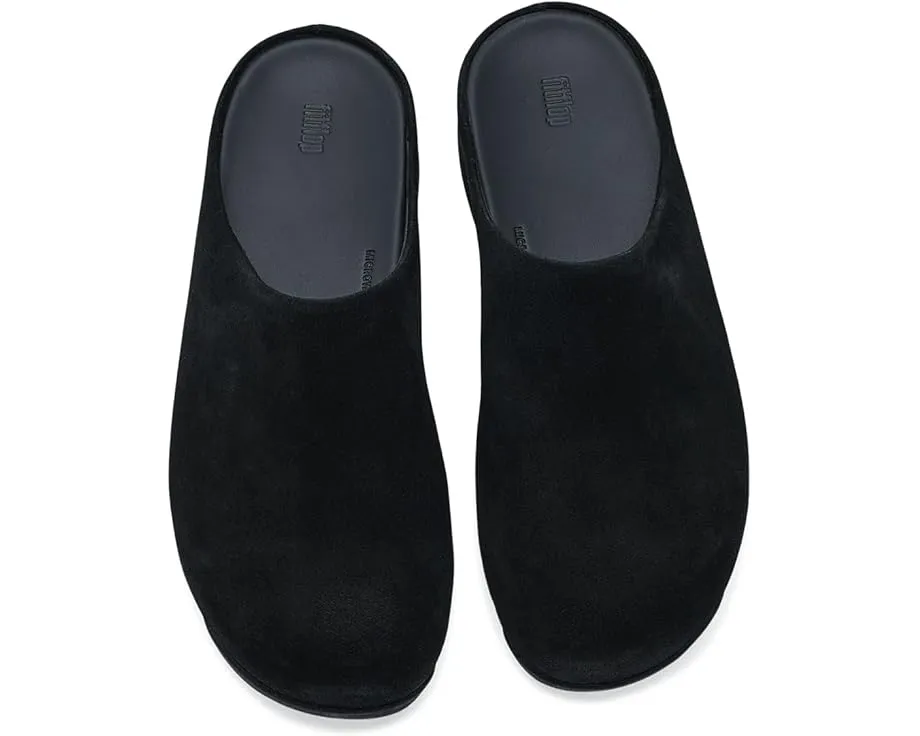 FitFlop Shuv клоги из замши с клиновидным каблуком и анатомической стелькой