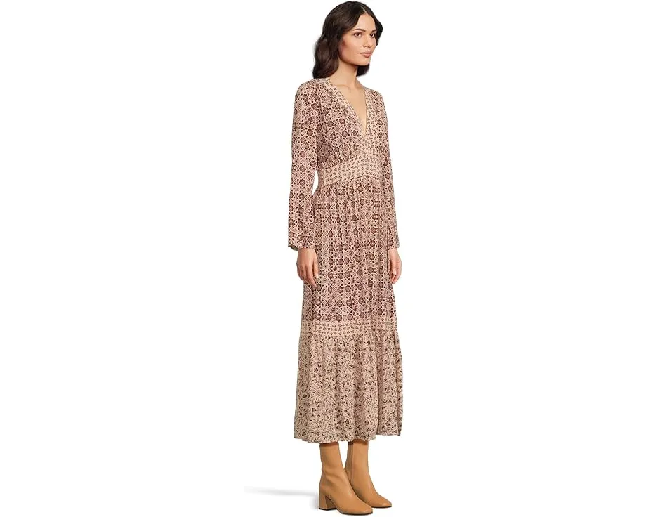 Макси-платье Faherty Dakota с цветочным принтом и расклешенными рукавами