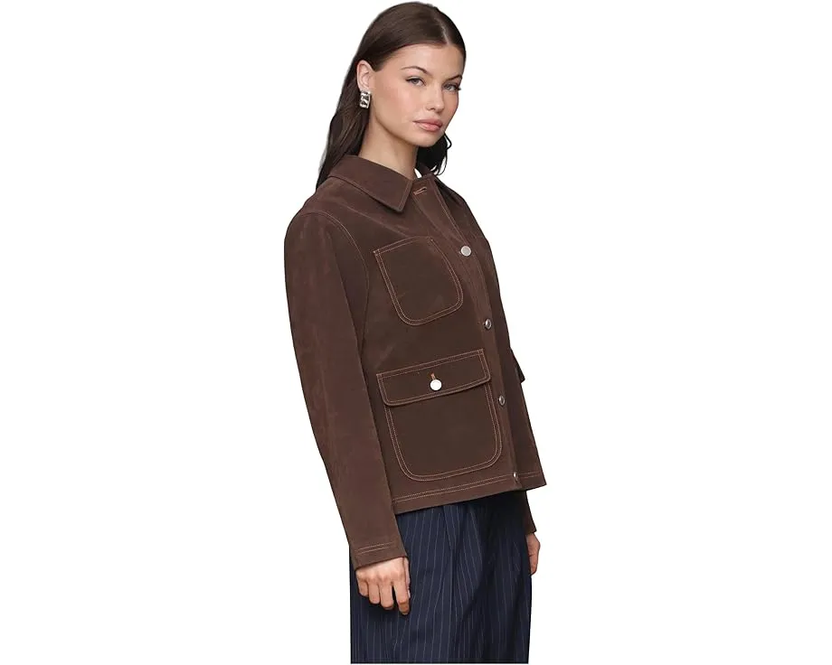 Короткое бомбер-пальто с четырьмя карманами от Avec Les Filles