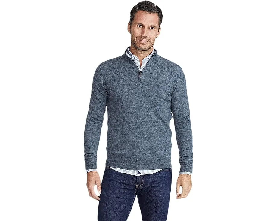 UNTUCKit Merino Wool 1/4 Zip свитер из мериносовой шерсти с воротником стойкой
