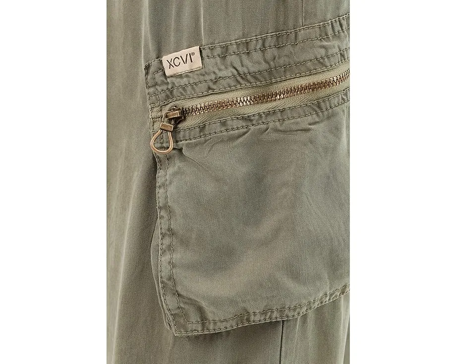 Брюки XCVI Britte из лиоцелла с карманами на молнии и эластичным поясом