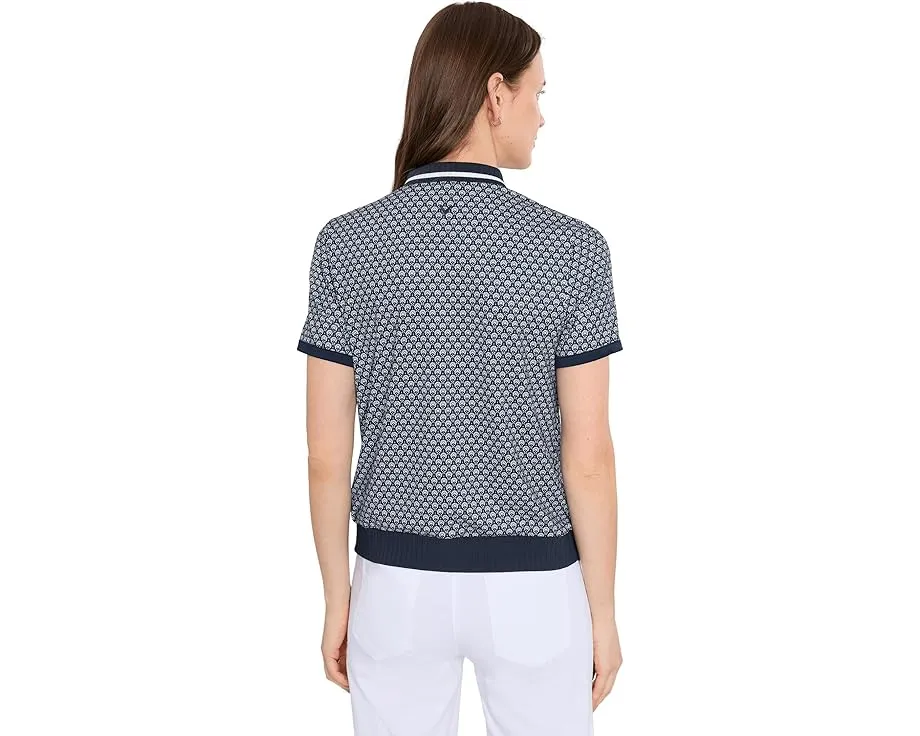 Поло Callaway Scarf Geo с рельефным воротником из переработанного полиэстера
