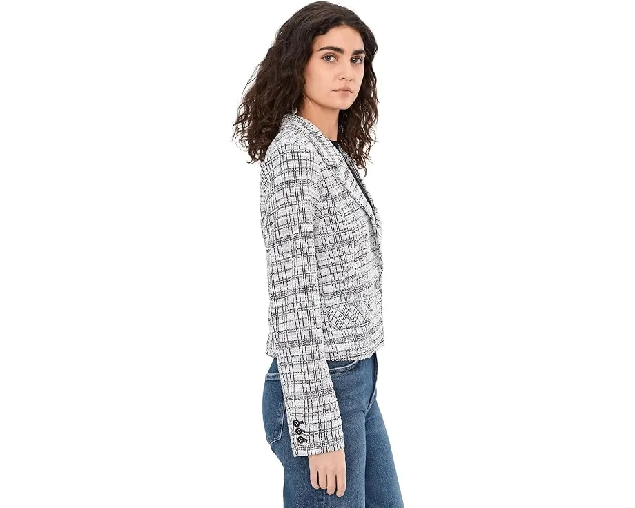 Короткий жакет Liverpool Los Angeles из букле в клетку