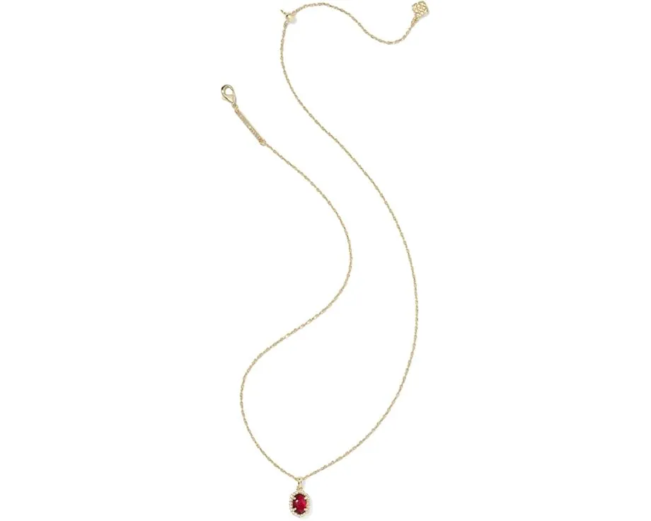 Короткое подвесное колье Daphne Crystal Frame с камнем малахит от Kendra Scott