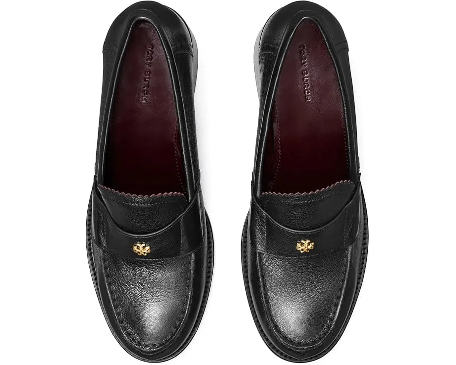Лоферы Tory Burch Classic Heeled 55MM с массивным каблуком из премиальной кожи