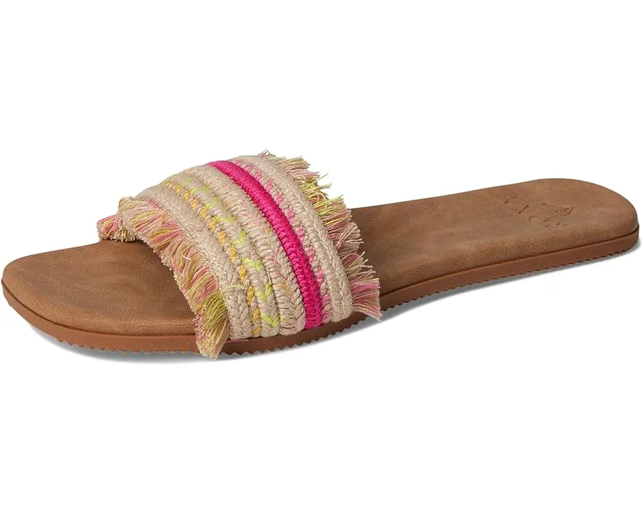 Сандалии Roxy Positano с открытым круглым носком и плоской подошвой