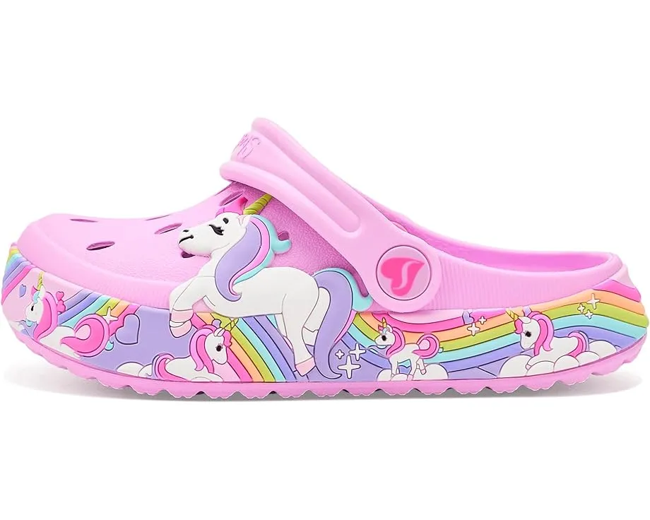 Детские сабо SKECHERS KIDS Summer Scene-Rainbow Wish с регулируемым ремешком