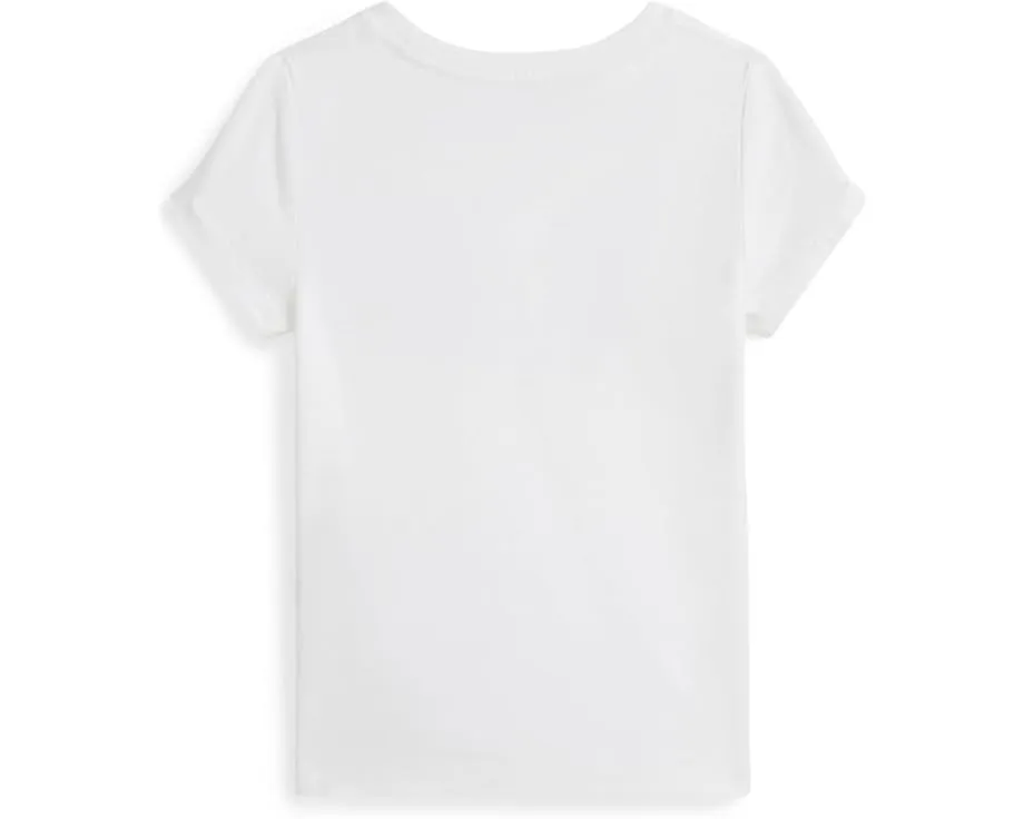 Футболка из хлопкового джерси с логотипом Polo Ralph Lauren Kids для малышей