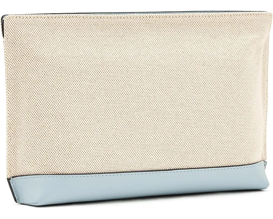 Большая сумка-косметичка Lauren Ralph Lauren из холста с вышивкой собачки