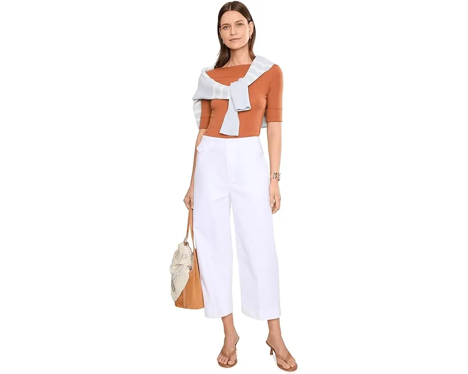 Укороченные брюки из двухслойного стретч-хлопка Lauren Ralph Lauren